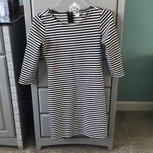 Old Navy black and white stripped dress